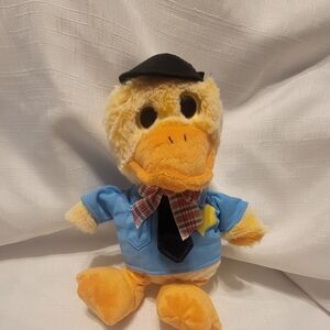 Dollcake Plush Duck in Blue Outfit